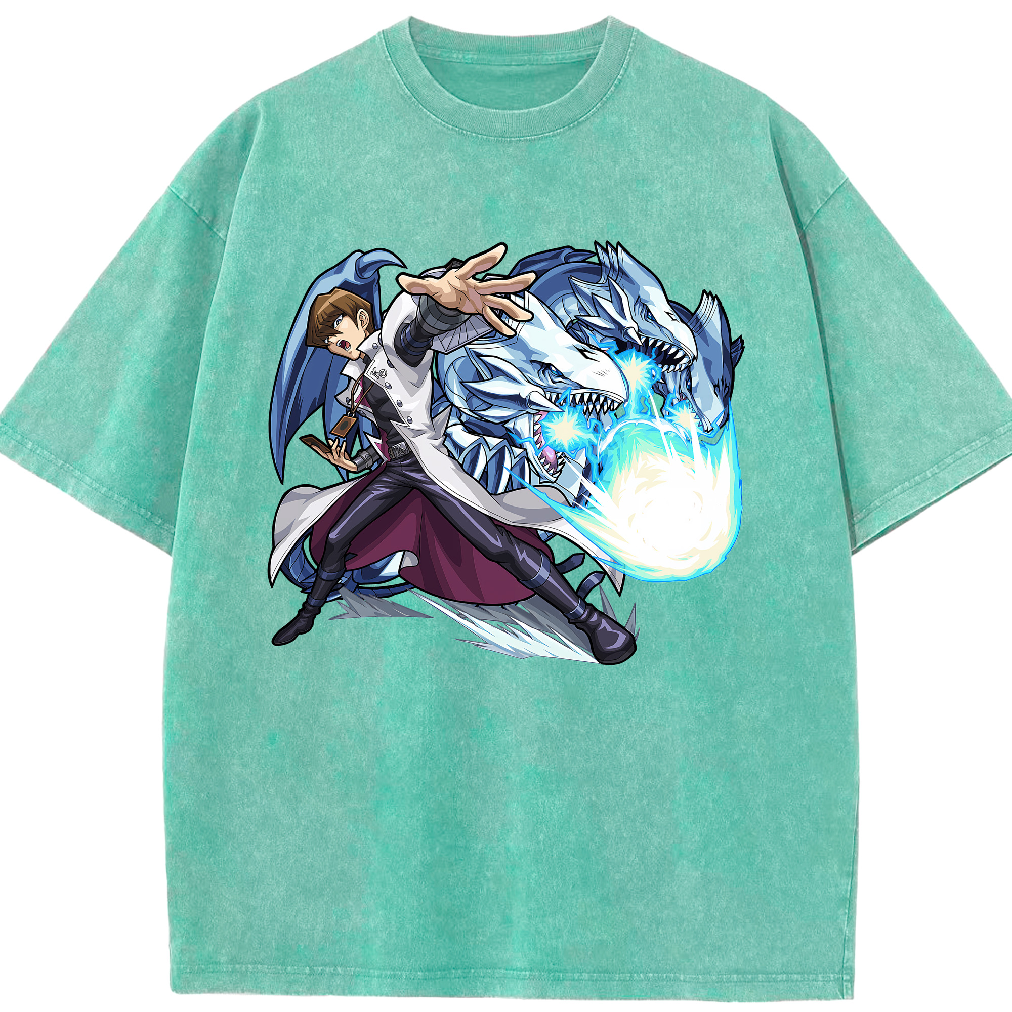 （画像用） 遊☆戯☆王 Yu-Gi-Oh! 綿100% ヴィンテージ風 半袖Tシャツ（フロントプリント）
